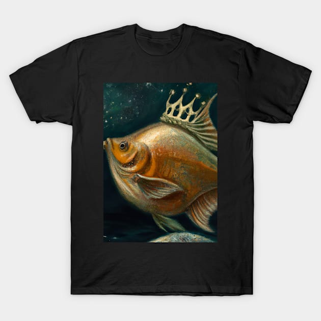 Fish with a Crown T-Shirt by maxcode